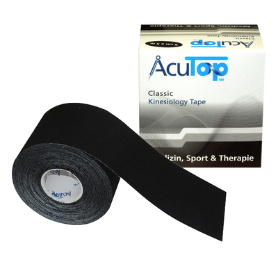 Oryginal Kinesiology Tape AcuTop Black - NIEMIECKA JAKOŚĆ - niska cena (acutop czarny)