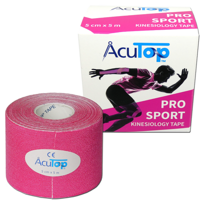 AcuTop PRO SPORT - Wzmocnione Kinesiology tape - różowe (ATPS pink)
