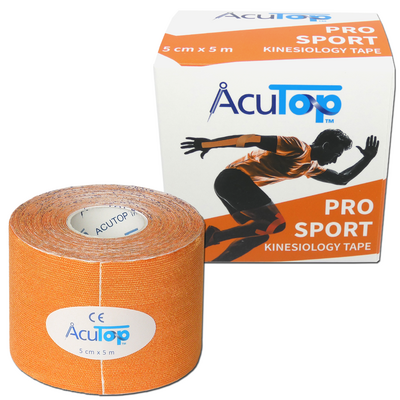 AcuTop PRO SPORT - Wzmocnione Kinesiology tape - pomarańczowe (ATPS orange)